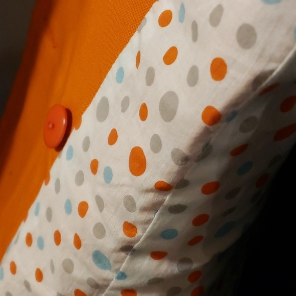 Ideology orange floral button denim weight blazer - Picture 6 of 8